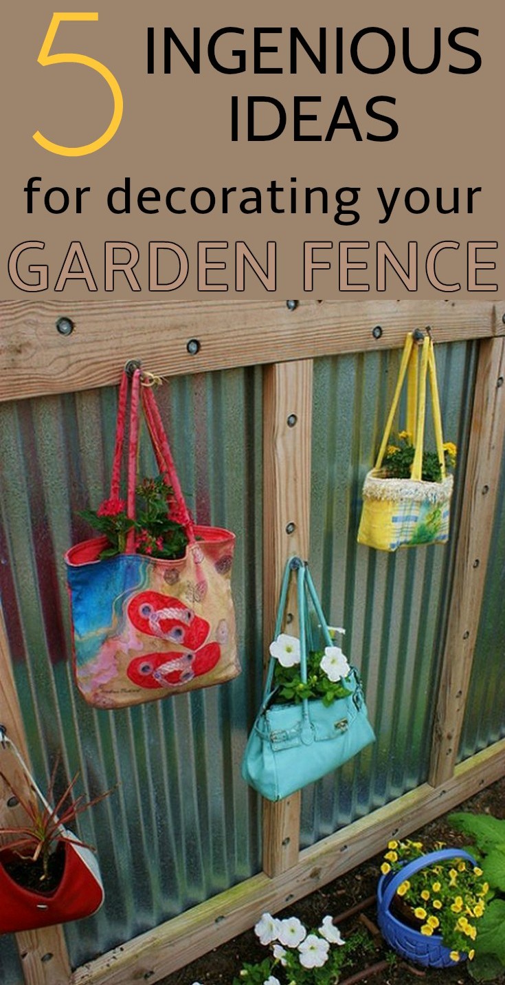 5 Ingenious Ideas For Decorating Your Garden Fence  Gardaholic.net